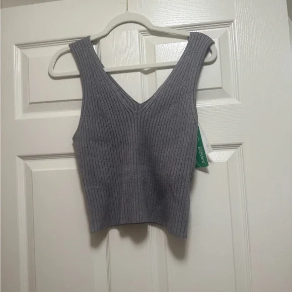Quince Eco Knit Cropped Sweater Tank - Picture 7 of 15